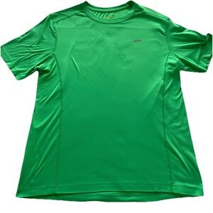 KOPPEN Medium Crew Neck Short Sleeve Athletic Shirt Hiking Camping Green Men's